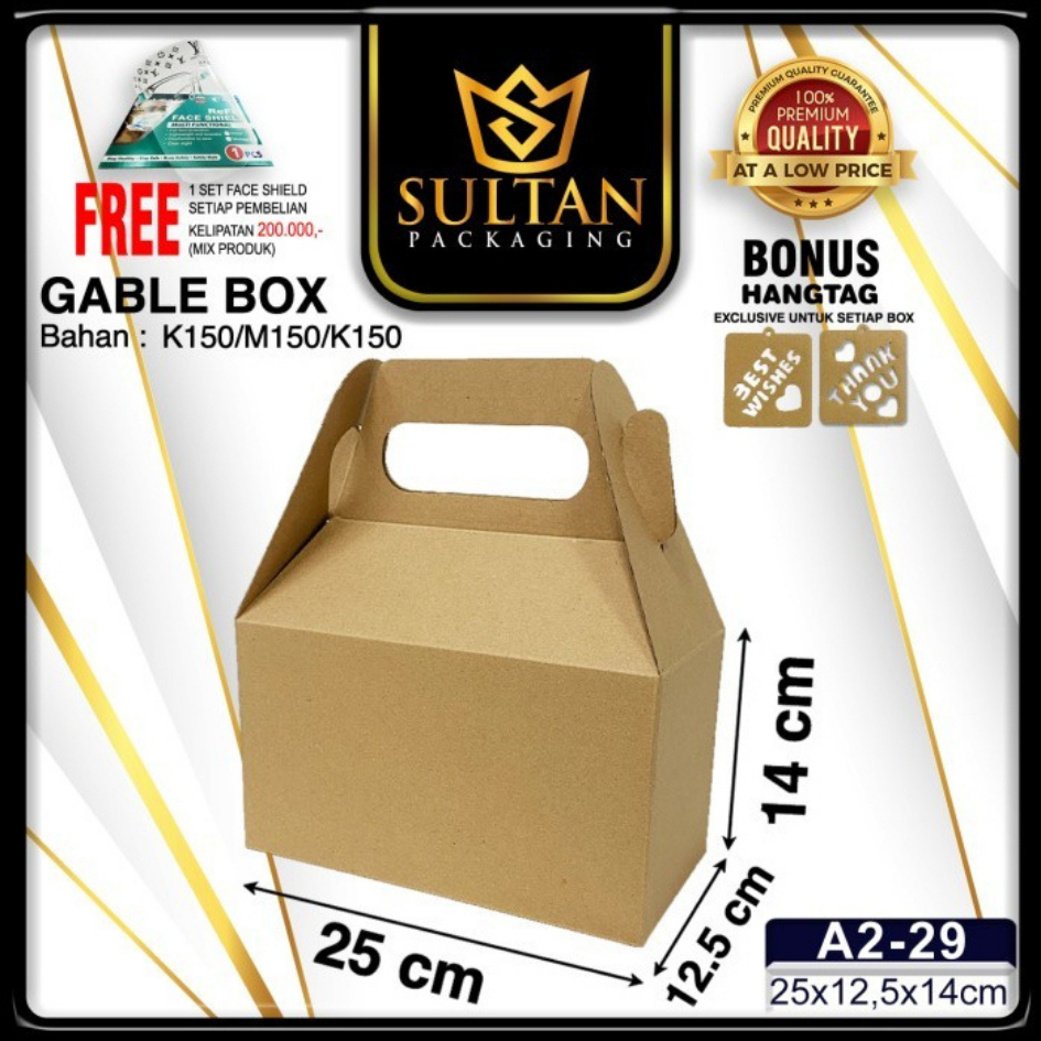 

Packaging Souvenir - Hampers Kecil - Gift Box Kraft - Kotak Hadiah Polos - Souvenir Bag - A2-29