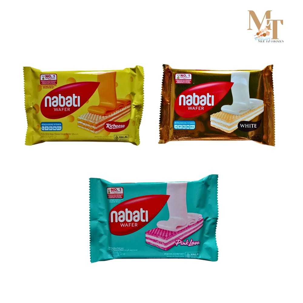 

Nabati Richeese Wafer 1 Pcs – Snack Renyah Vanilla - Keju - Pink Lava