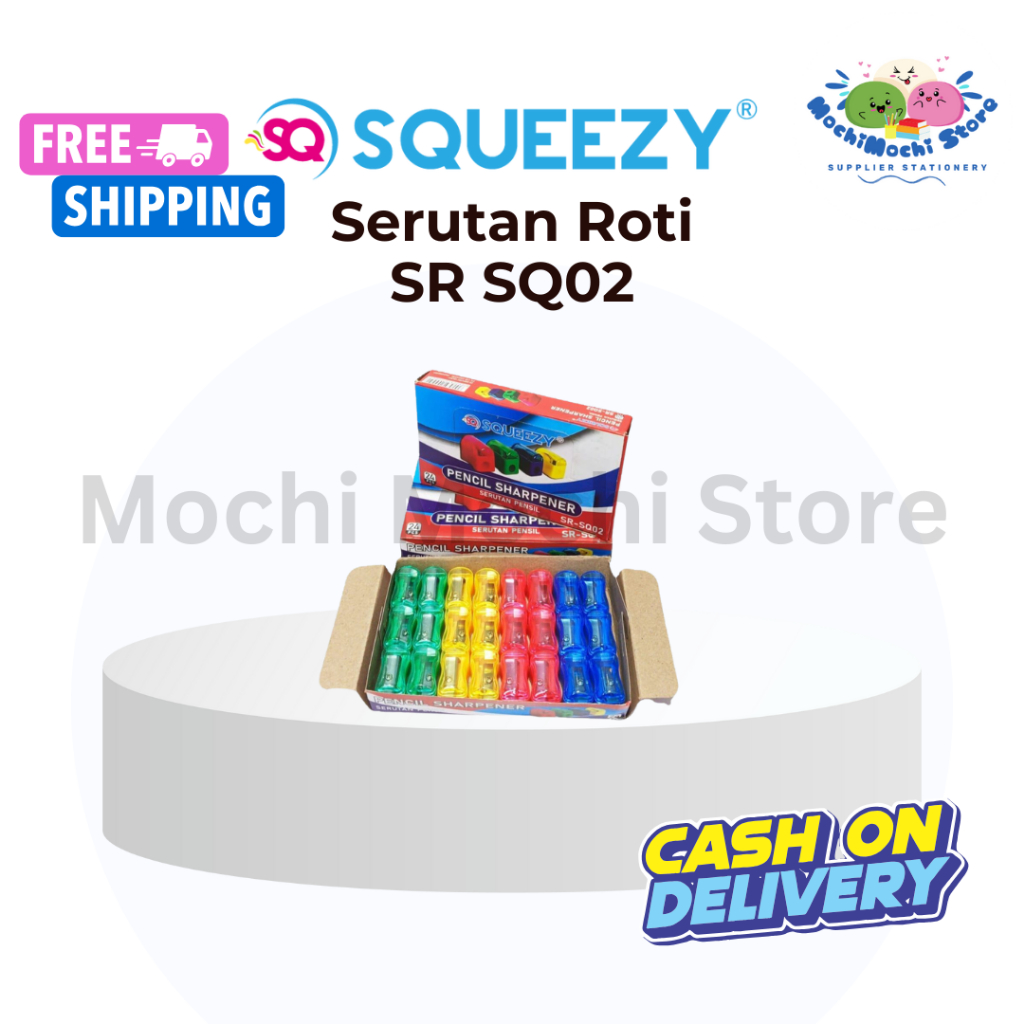 

PER 6 KOTAK Serutan Roti SR-SQ02 | Rautan Pensil | Serutan Pensil | Mini Sharpener Loaf Model SR-RB02 Stationery