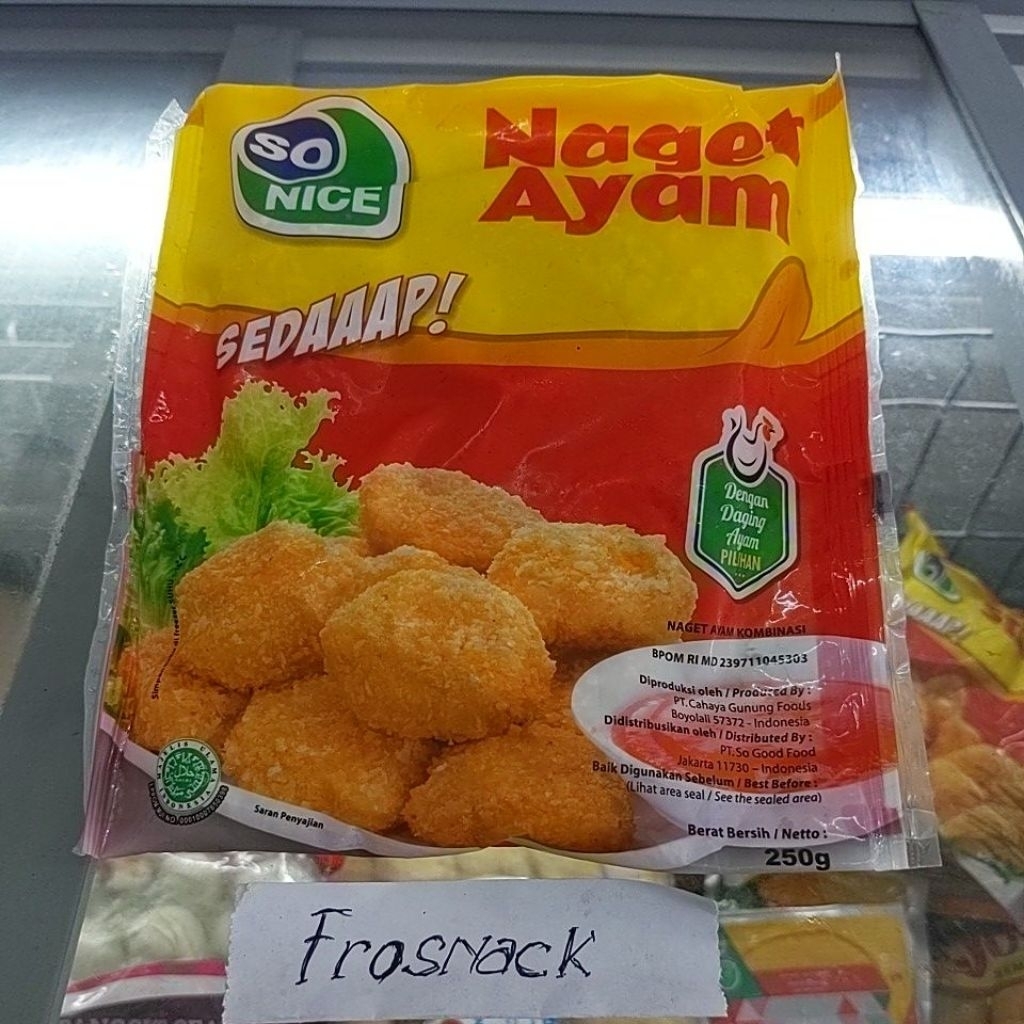 

Nugget ayam sonice 250g sedaaap
