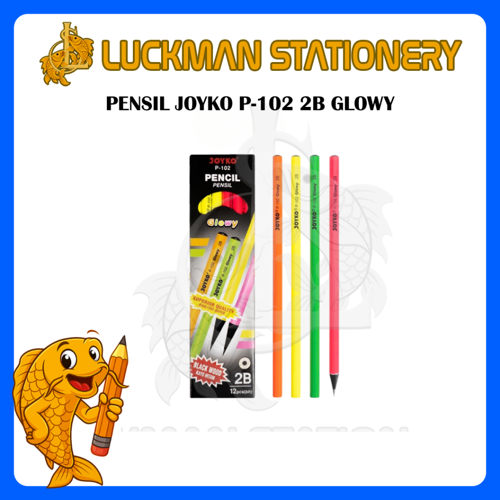 

LUCKMAN STATIONERY - PENSIL JOYKO P-102 2B GLOWY (Pack)