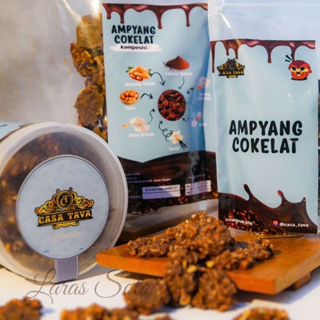 

(Casa Tava) Ampyang Cokelat/ Cemilan Ampyang Cokelat Kacang Ukuran Besar