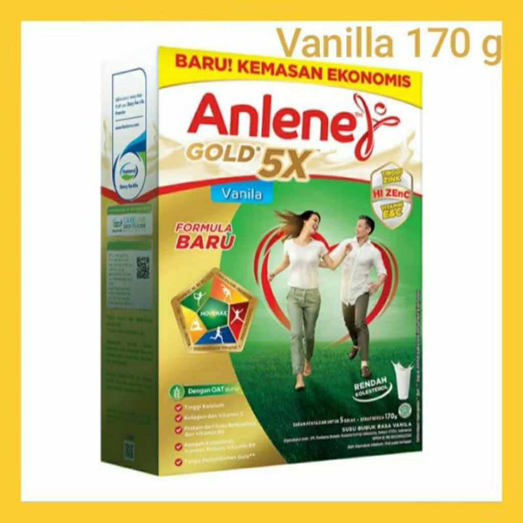 

Anlene Gold 5x Susu Bubuk dewasa Vanilla 170g