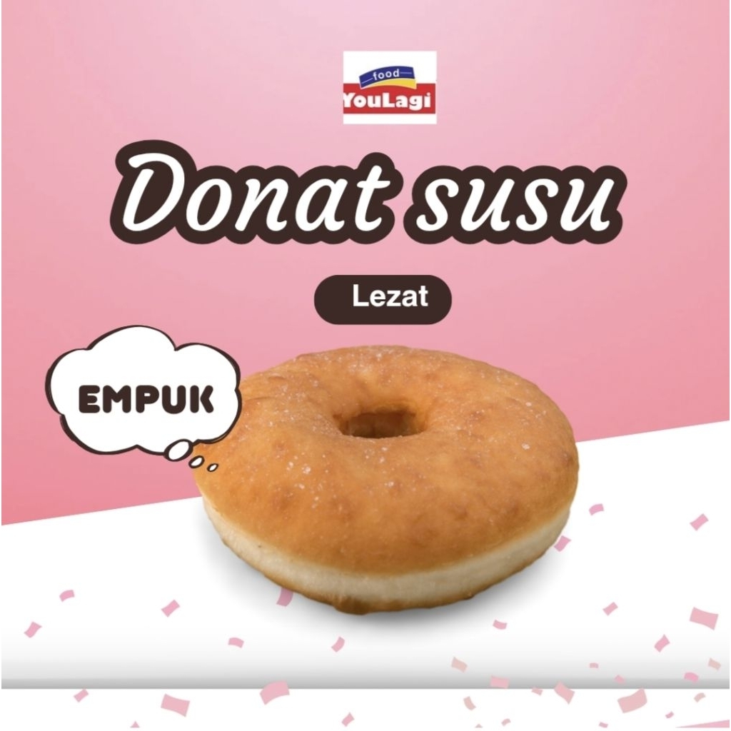 

Donat Susu Frozen/Donat Ring gula halus