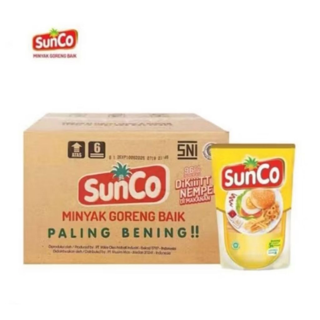 

MINYAK GORENG SUNCO 2 LITER 1 DUS ISI 6 Pcs