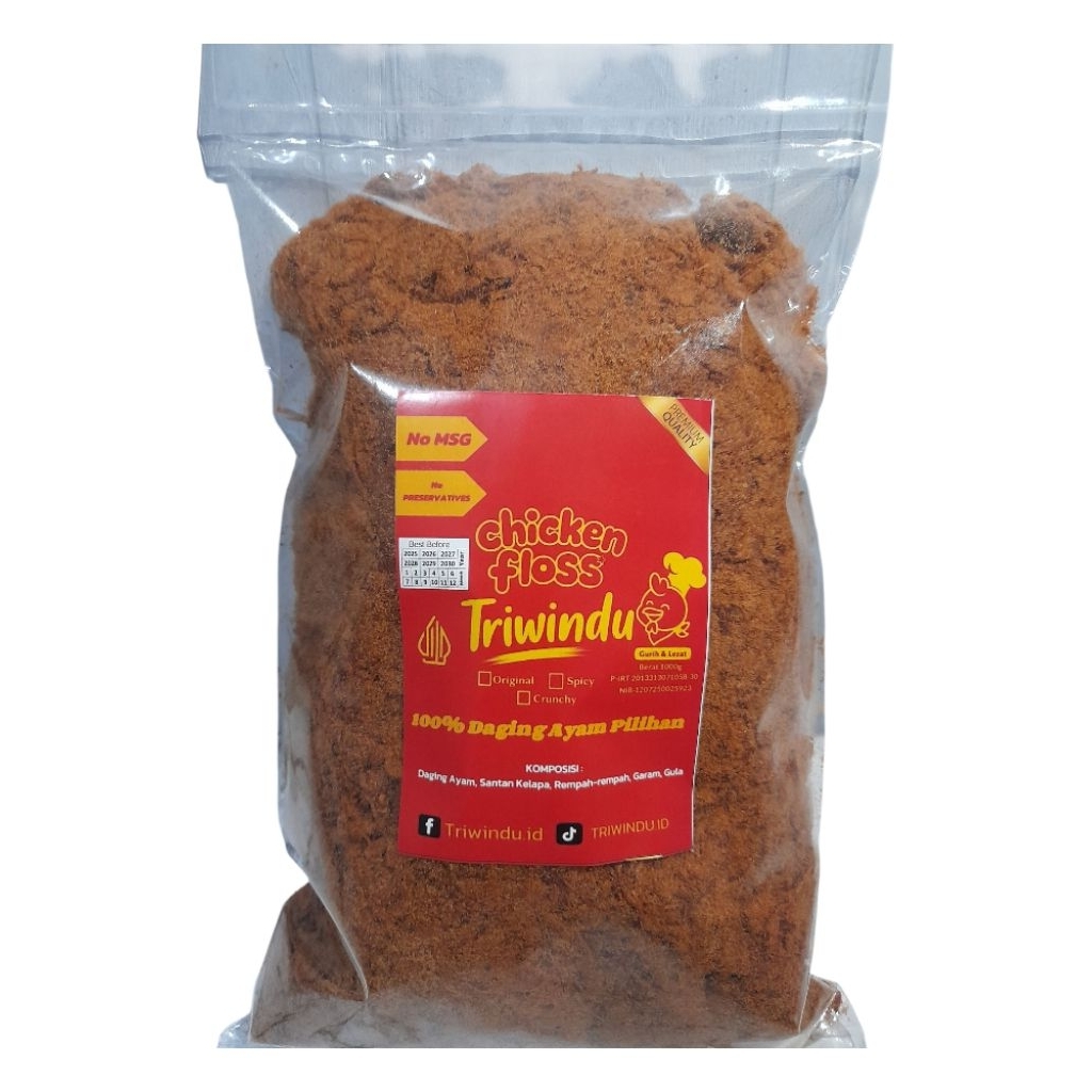 

ABON AYAM SUPER TRIWINDU 1KG ORIGINAL# COCOK UNTUK CAMILAN & LAUK MAKAN.