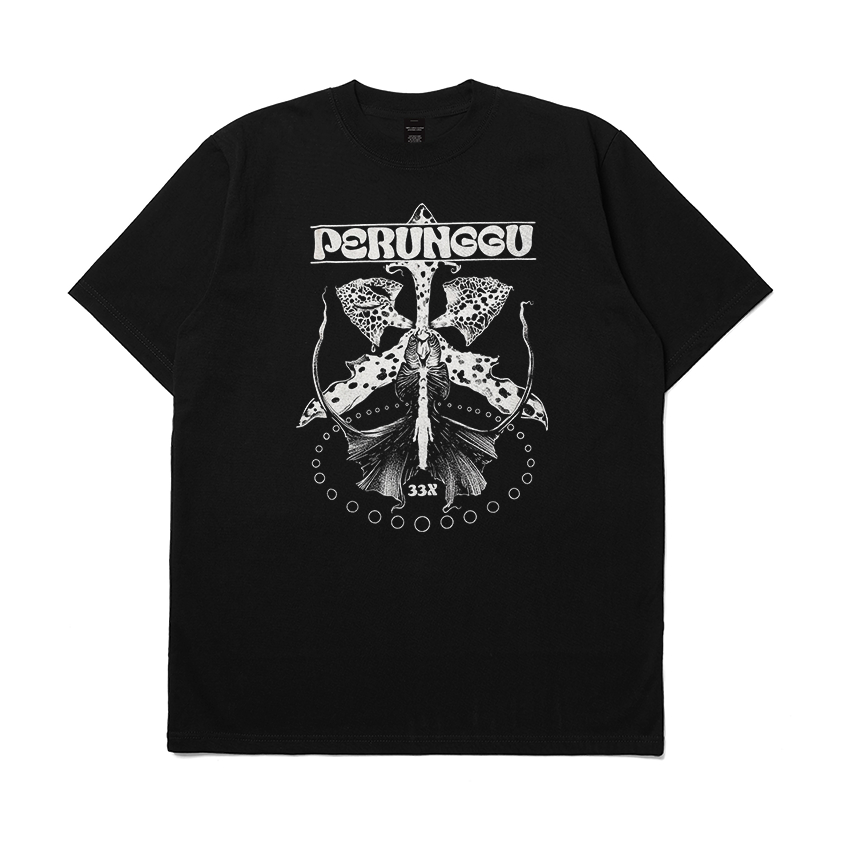 T-Shirt Band Perunggu 33x Hitam Putih