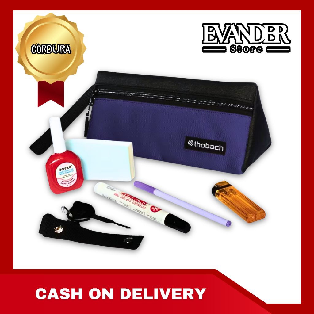 

Tempat Pensil Pria Wanita Original | Tas Pensil Sekolah Kuliah Kerja | Sling Clutch | Thobach Pouch Bag Triangle