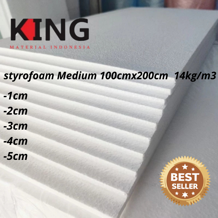 

Styrofoam 5cm Medium 100cmx200cm
