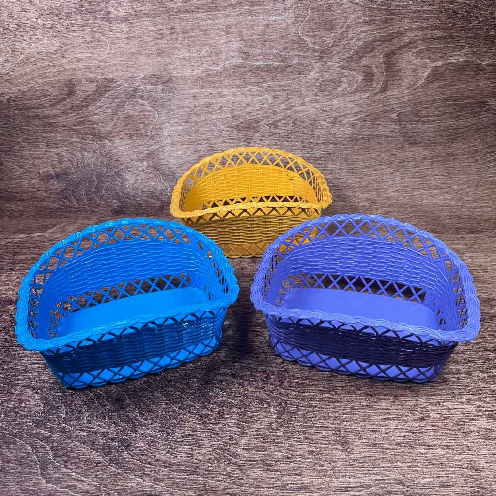 Keranjang Plastik Serbaguna Leticia / Tempat Buah dan Parcel