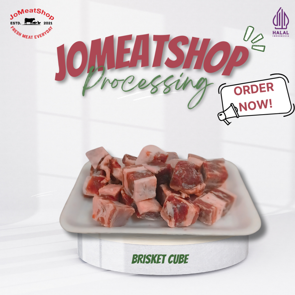 

Daging Sapi Sandung Lamur / Brisket Cube I 1Kg/ 500gr/250gr I Halal & Fresh