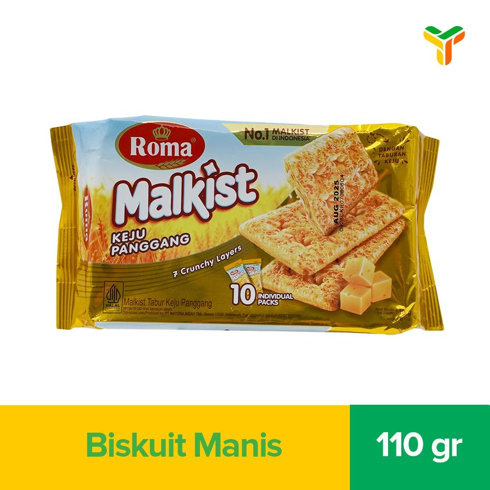 Roma Malkist Keju Tabur 110 Gram
