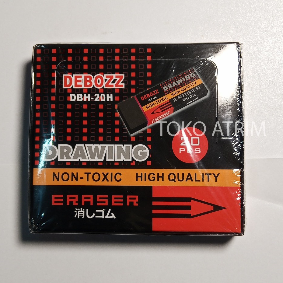 

Penghapus Pensil Stip Pensil Debozz Warna Hitam Dan Putih | 1 Pak isi 20 pcs