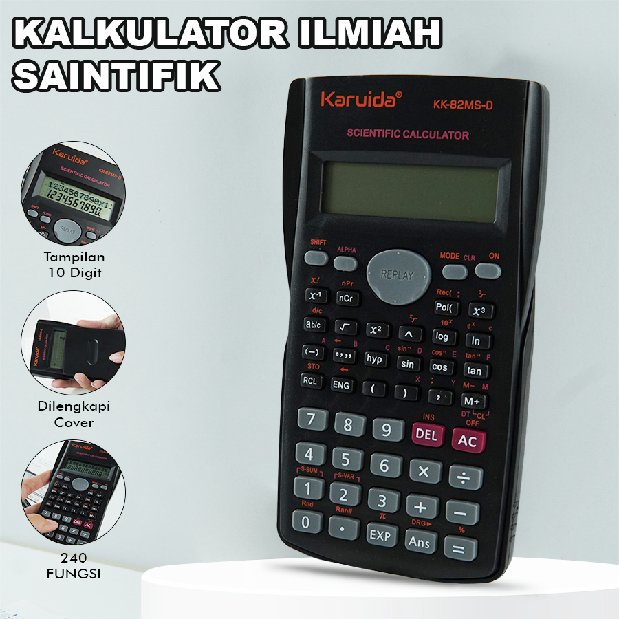 

Kalkulator Ilmiah Sin Cos Tan 10 Digit Cover Pelindung Kalkulator Perlengkapan Sekolah CA-0917