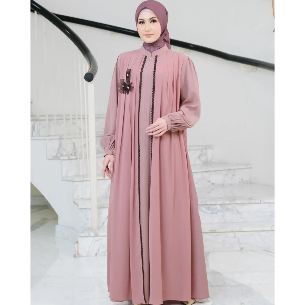 Ahza abaya turki terbaru 2025 kekinian abaya lebaran 2025 viral tiktok remaja dewasa motif terbaru 2