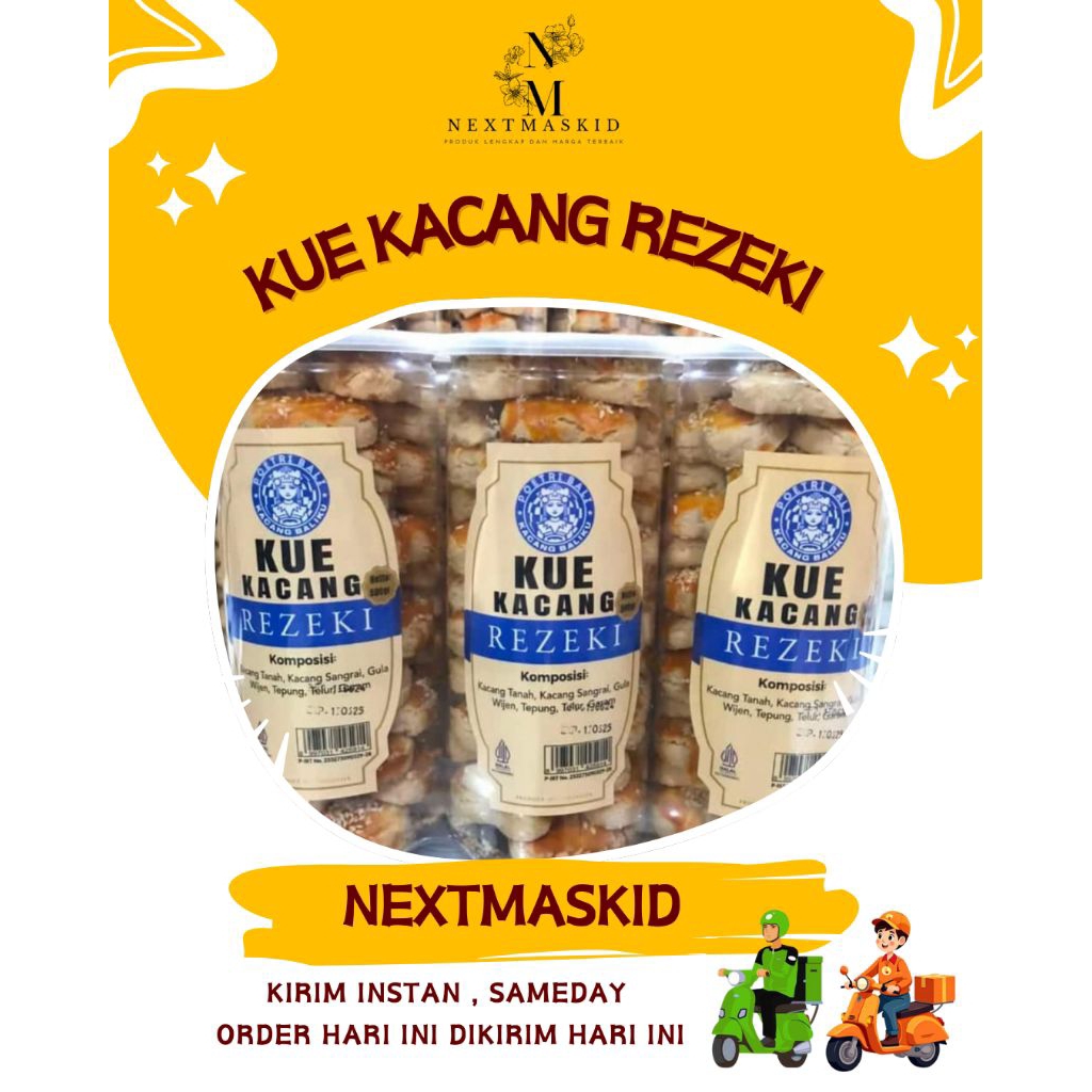 

Kue Kacang Wijen Rezeki Poetri Bali | Kacang baliku Renyah 500gr