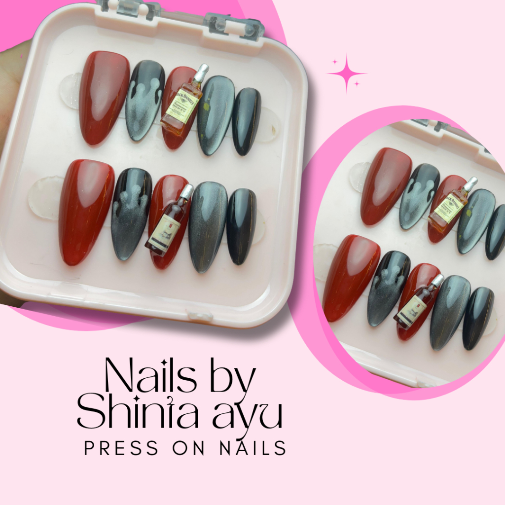 Press on nails Botol alkohol by shinta ayu