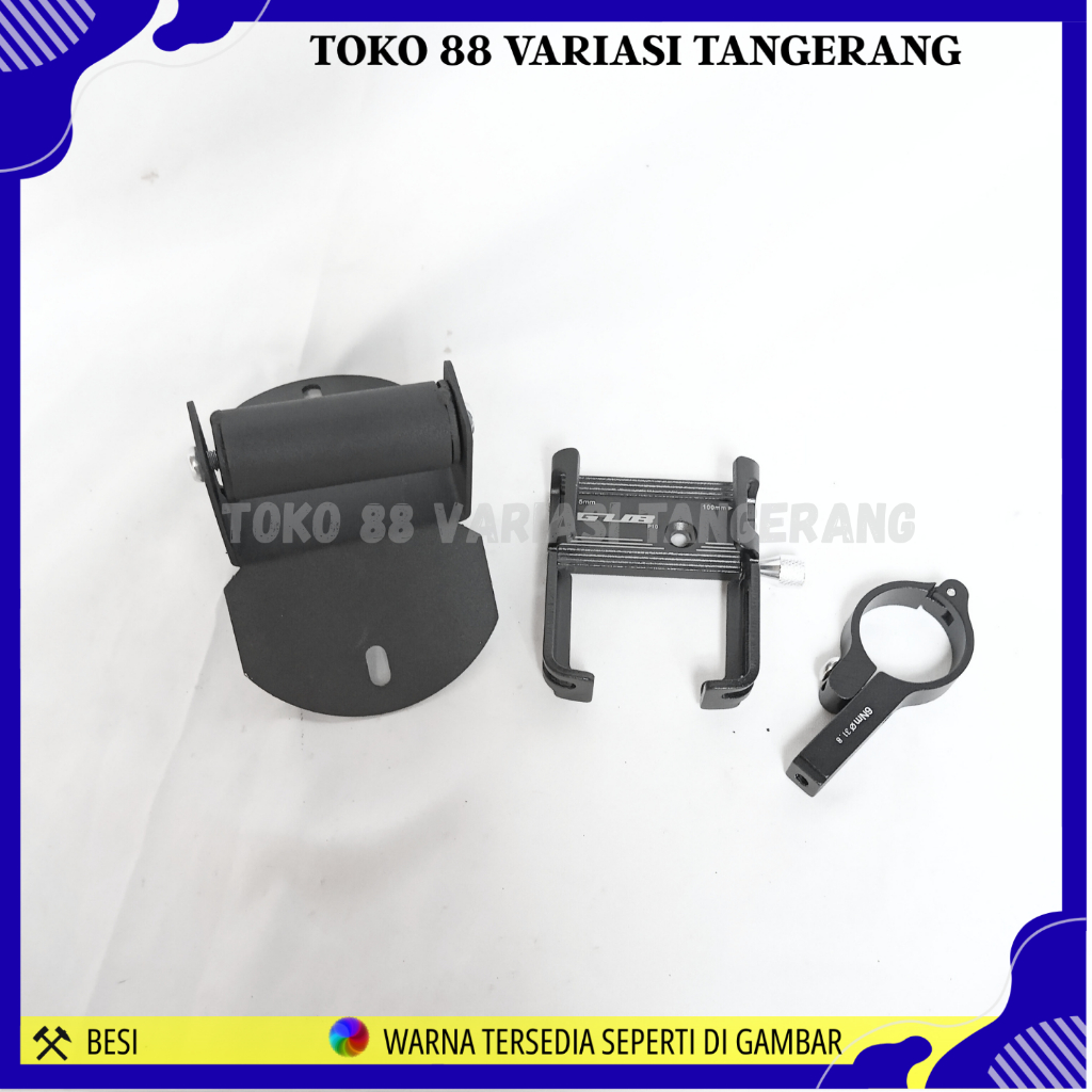 PAKET HOLDER HP BREKET BRACKET GPS HOLDER HP MOTOR YAMAHA NMAX NEW STANG MOTOR NMAX BARU HOLDER
