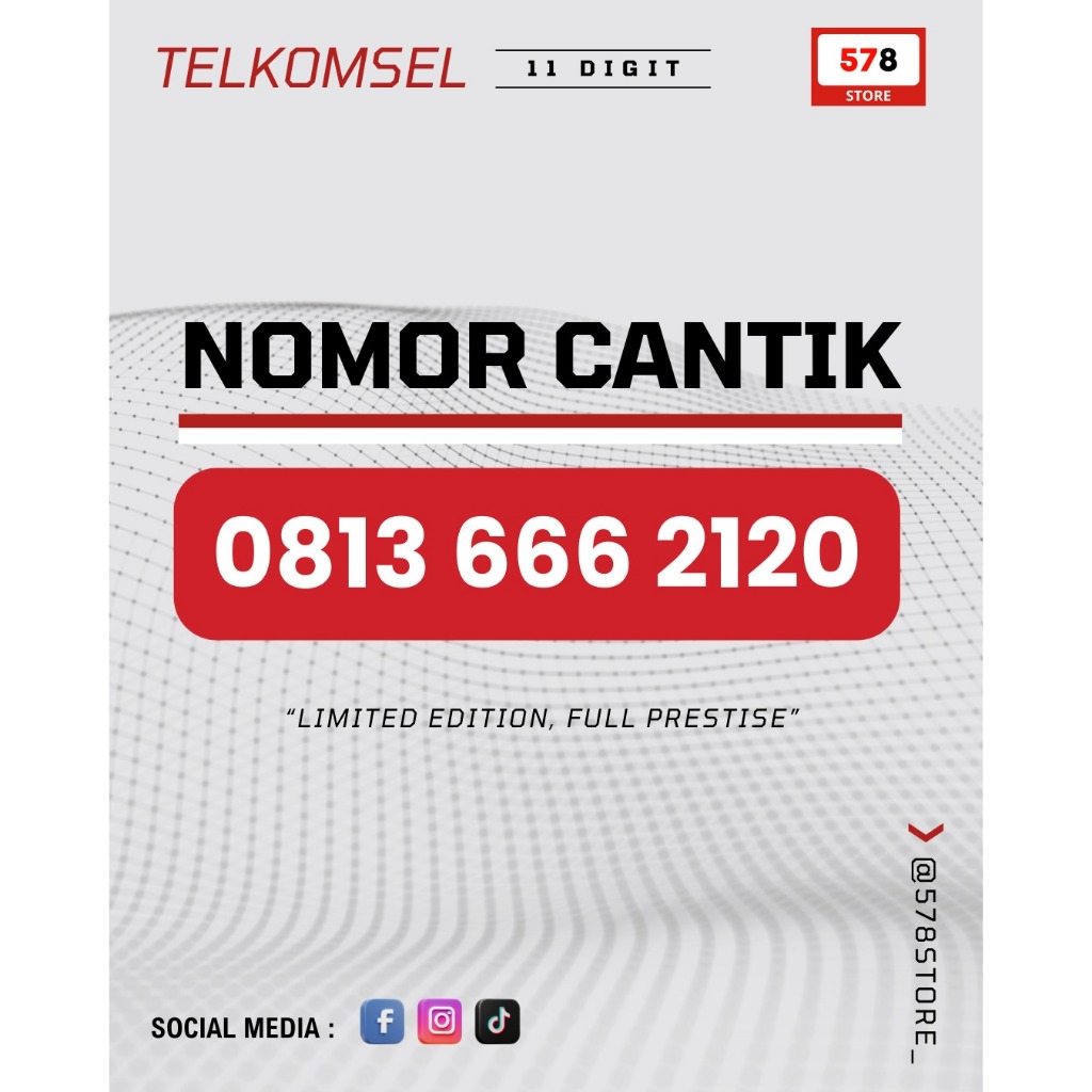 Kartu Perdana Nomor Cantik Telkomsel 11 Digit 0813 666 TANGGA