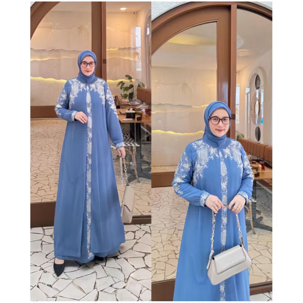 GAMIS MELLY BORDIR MOTIP PINTU ACEH MEWAH TERBARU