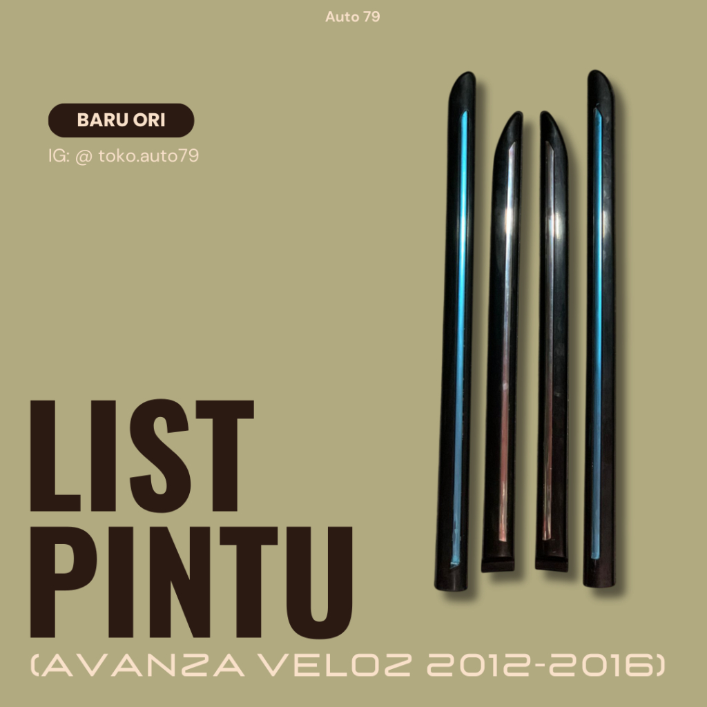 List Pintu Avanza Veloz 2012-2015