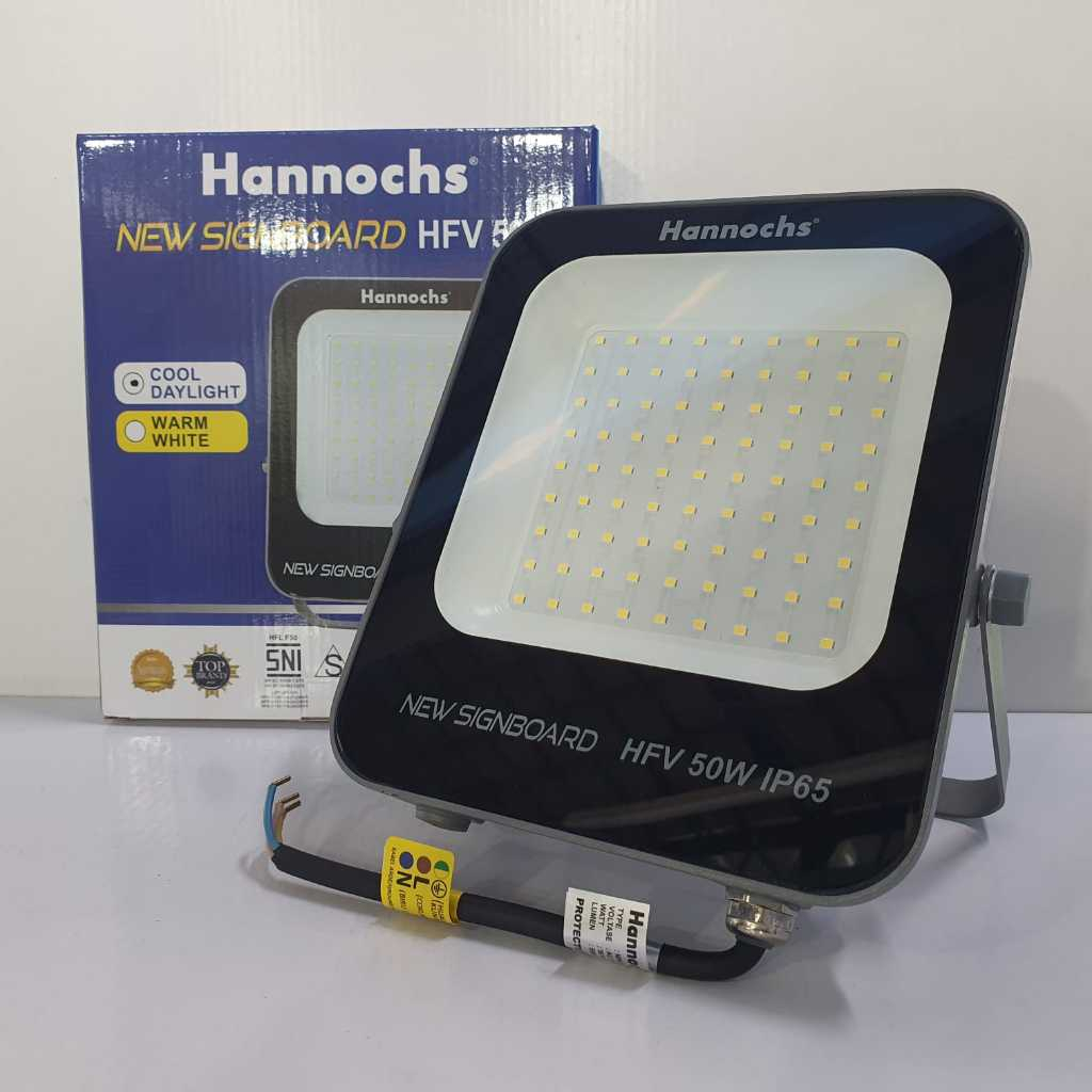 Hannochs New Signboard HFV Lampu Sorot Led Outdoor 50 Watt