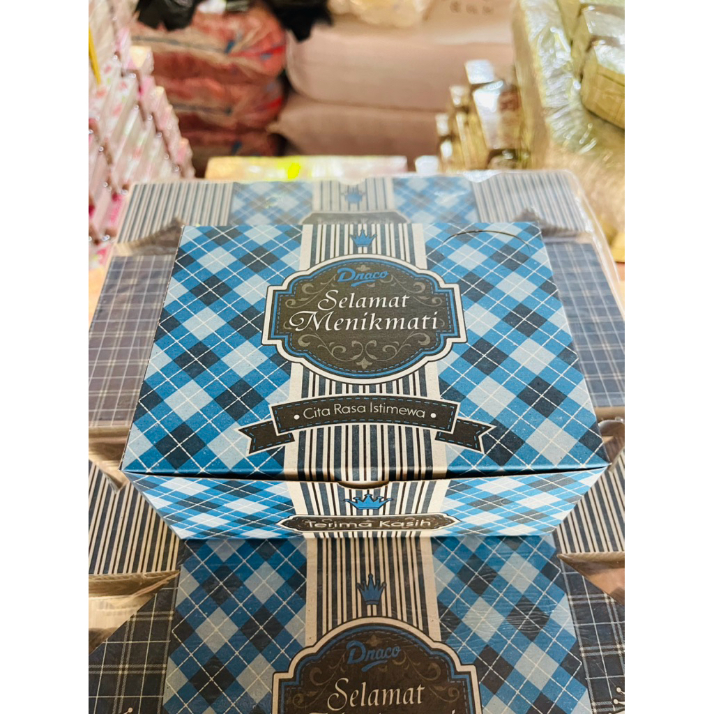 

Dus snack / dus kue / dus makanan / snack box isi 100 pcs merk GRETEL motif blue ocean harga tebal murah