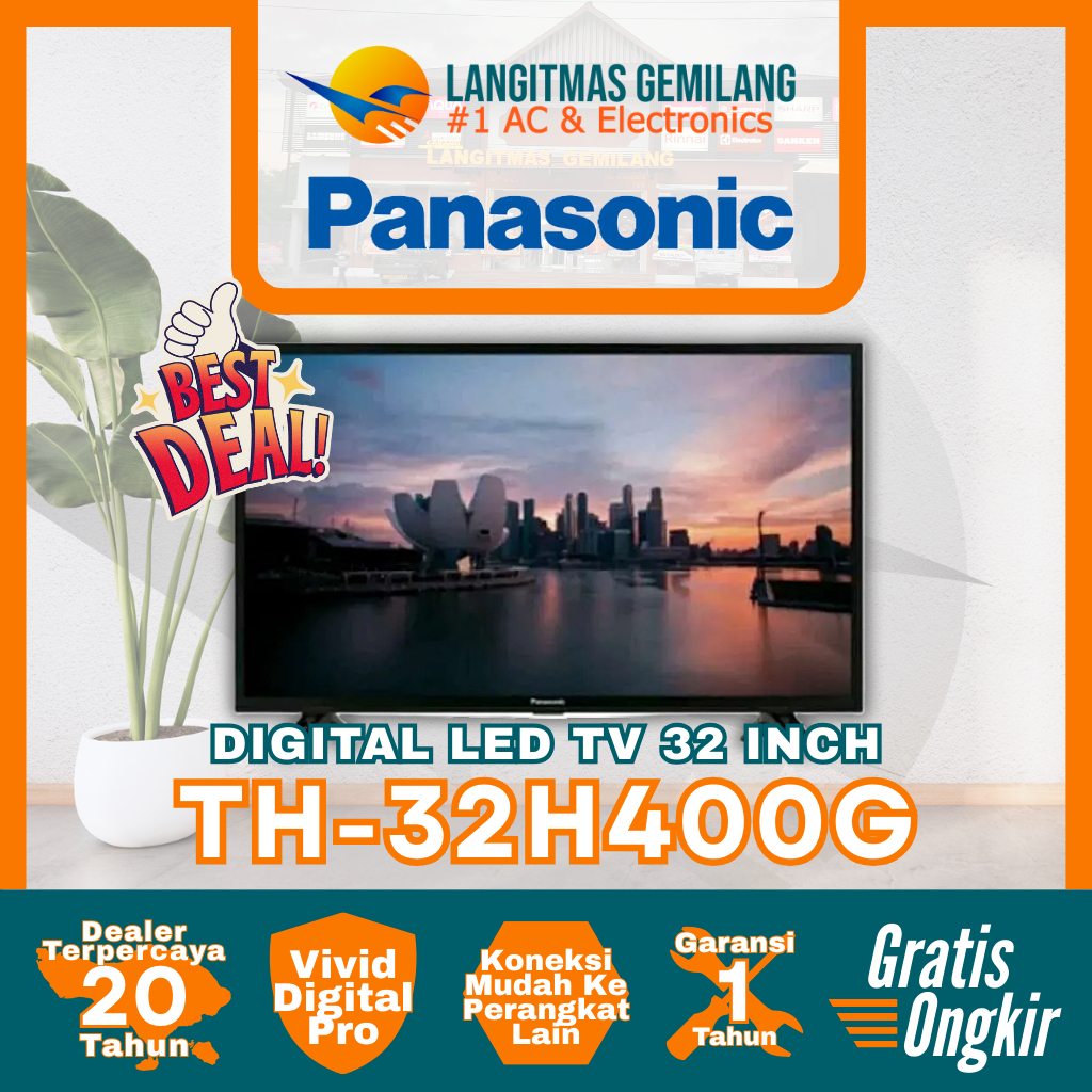 [SALE LAST STOCK] PANASONIC LED TV Digital 32 Inch TH-32H400G