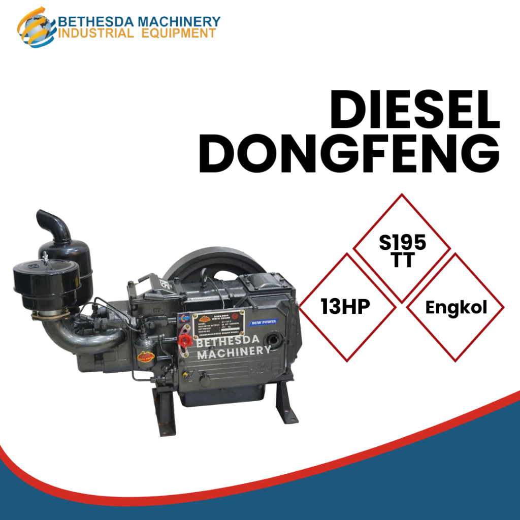 Mesin Penggerak 13 HP / 13 PK Diesel Engine DongFeng S195TT