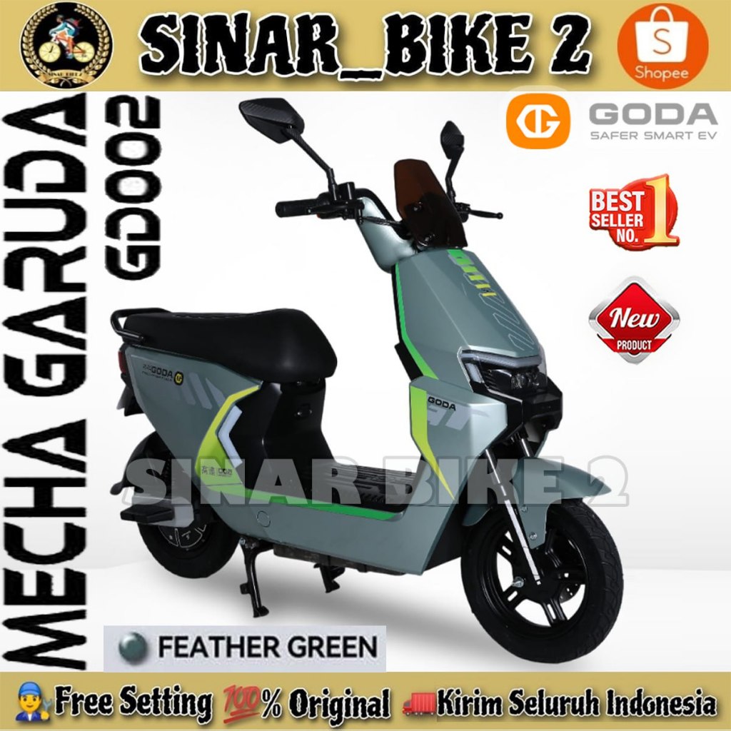 Sepeda Listrik GODA GD 002 MECHA GARUDA 48V 12AH 48V/12AH Selis Garansi Resmi