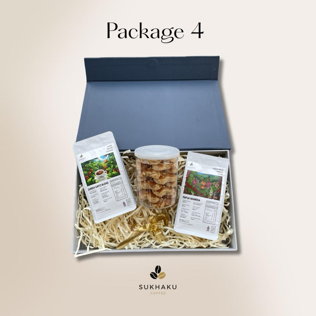

Sukhaku Coffee - Package 4 | Hampers Kopi dengan Kue Kering