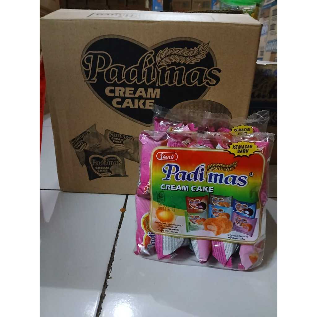 

Padimas cream cake mini Dus isi 100 bungkus