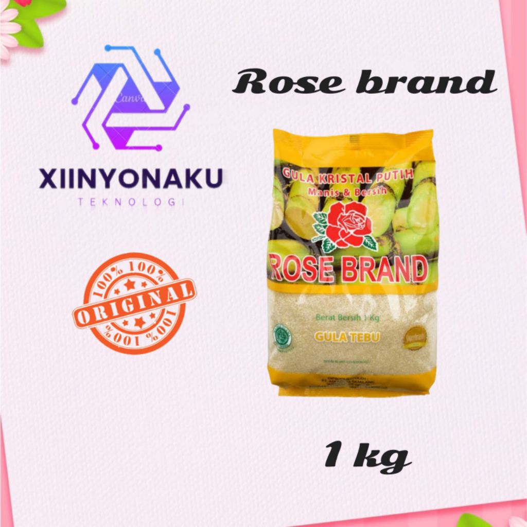 

gula pasir 1kg rosebrand gula kemasan kuning
