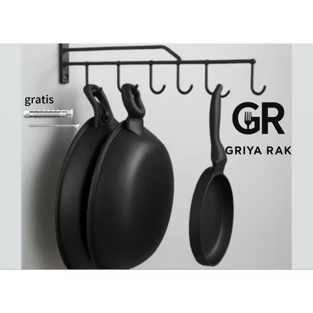 Rak Gantungan Dapur Rak Teflon Rak Wajan Rak Dapur