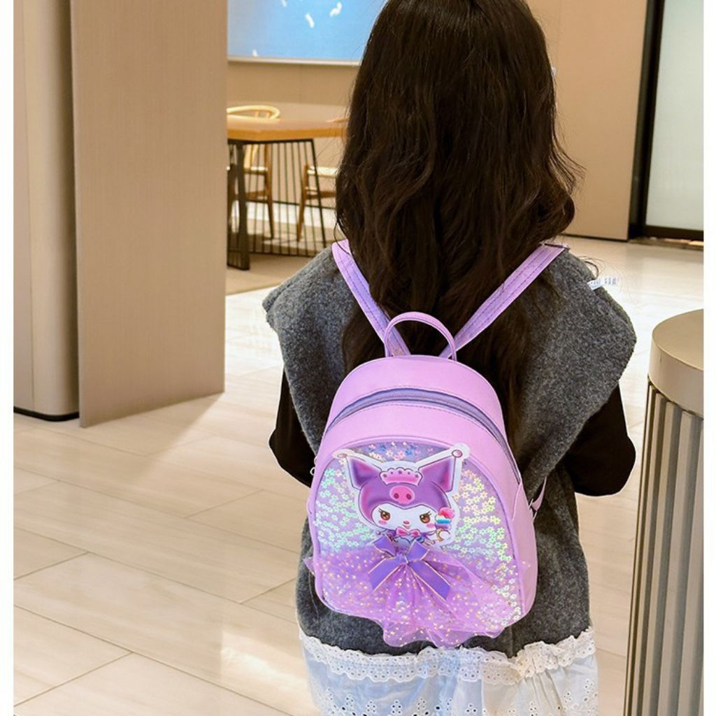Tas Ransel Anak Perempuan PAUD/TK Backpack Mini Model Kuromi Blink