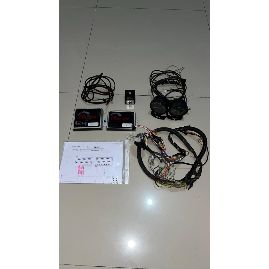 (Original)Second Full Set Dastek Unichip Q4+Module+Selector+Indikator defi eks Brio 2014