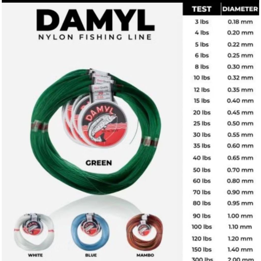 SENAR PANCING DAMYL//Senar KUAT//Kenur pancing