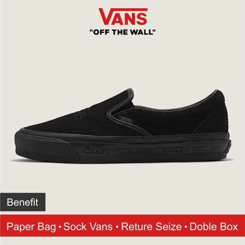 Vans Slip On 98 Otw x Neighborhood triple black