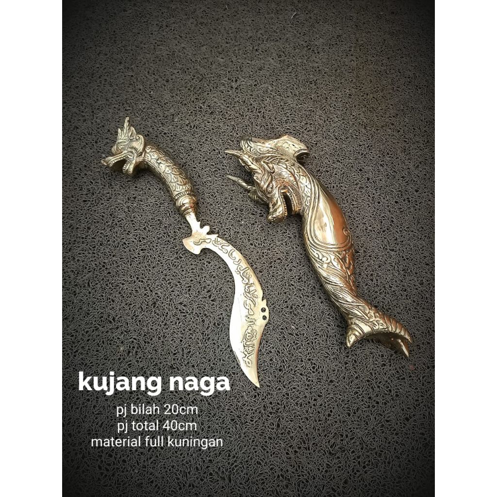 KOLEKSI SULTAN || KUJANG NAGA ASLI FULL KUNINGAN UKIRAN