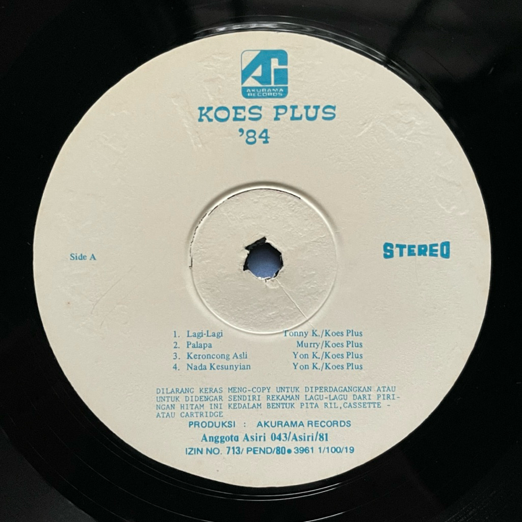 Piringan hitam vinyl - Koes Plus - 84