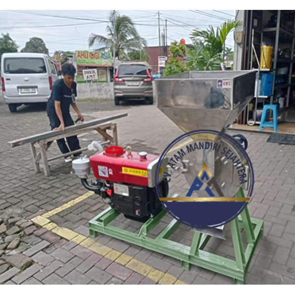 Mesin Giling Bumbu 12 Inchi – Mesin Penggiling Cabai Dinamo Listrik 10HP