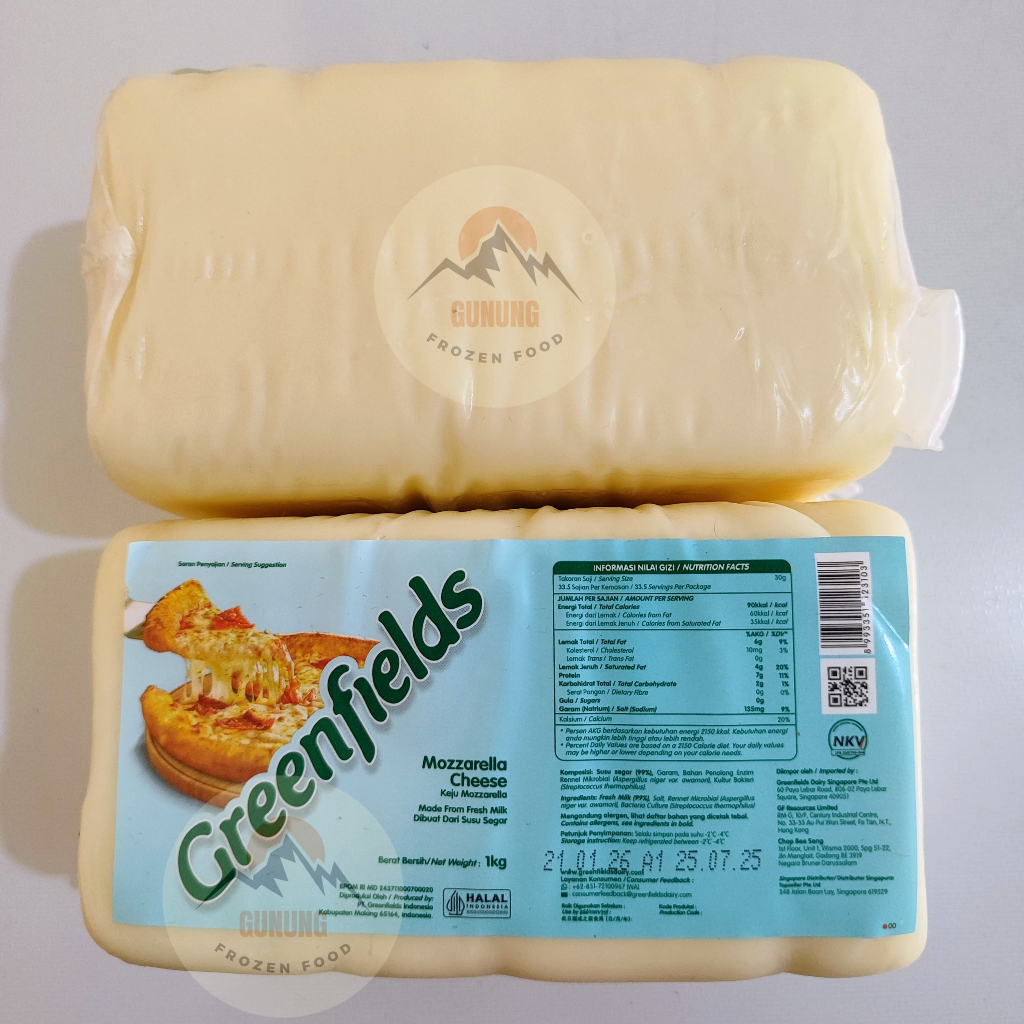 

Greenfields Keju Mozzarella 1kg