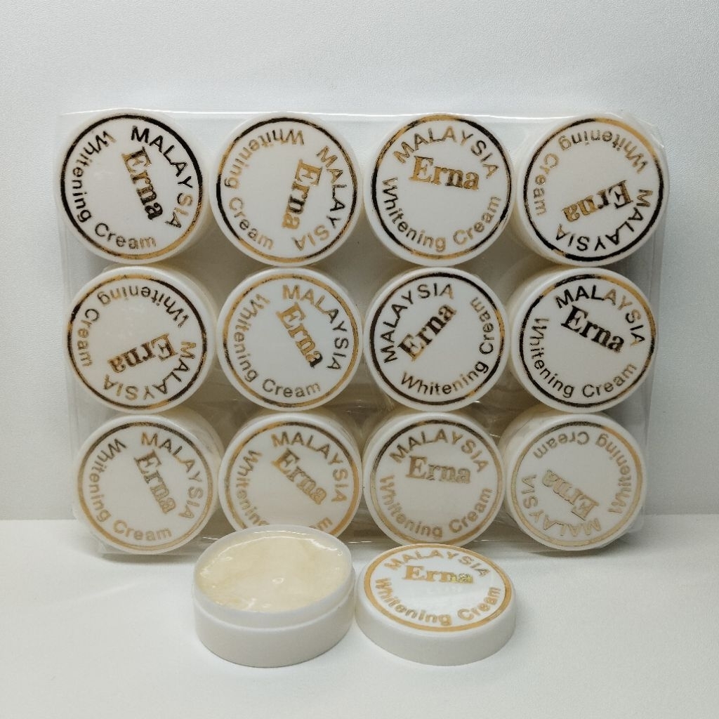 12 PCS Cream Erna Whitening Asli Malaysia