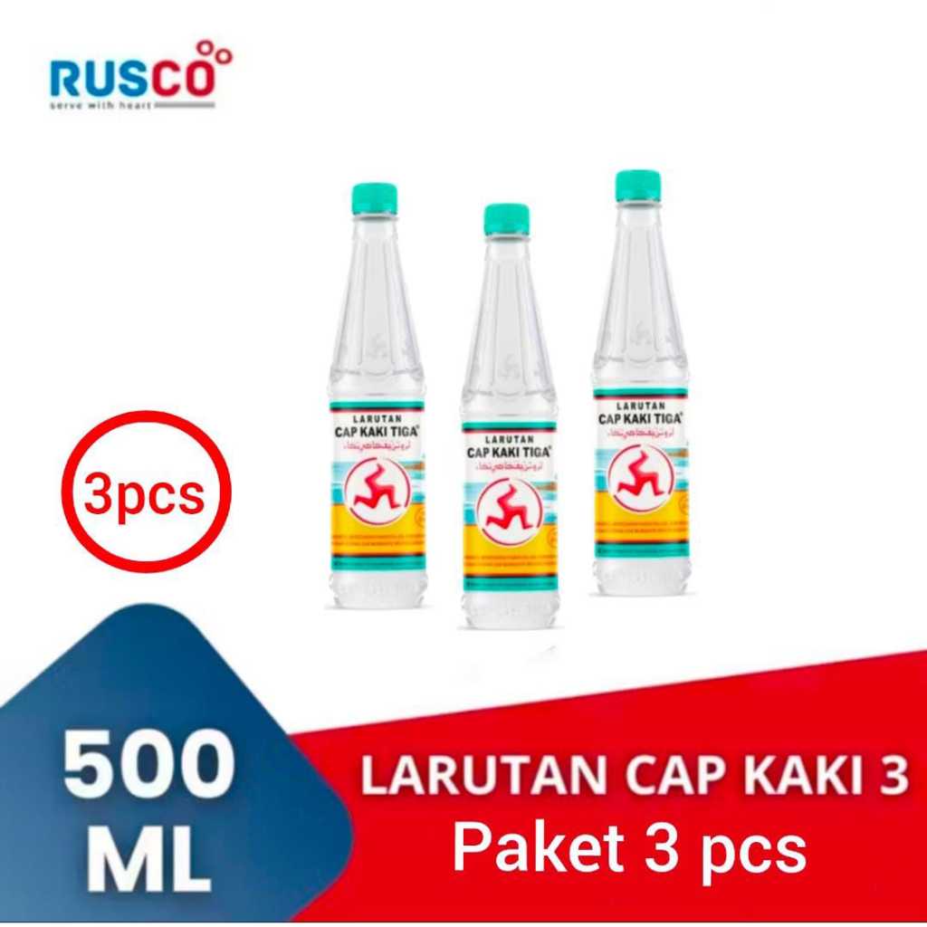 

Larutan Cap Kaki Tiga 500ml [ Paket 3 pcs ]