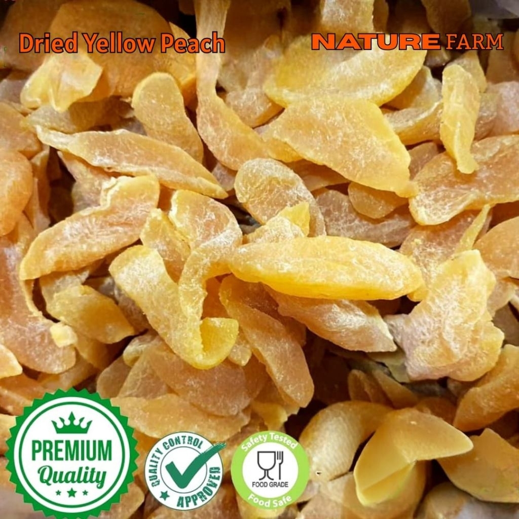 

Nature Farm Dried Yellow Peach / Buah Persik Kuning Kering