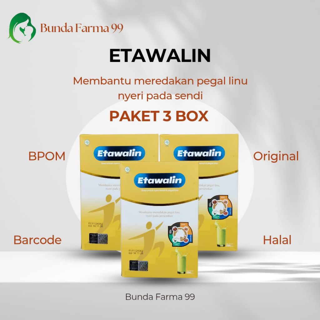 

PAKET 3 BOX Etawalln - Susu Kambing Alami Mengatasi Asam Urat Nyeri Sendi Dan Tulang Original