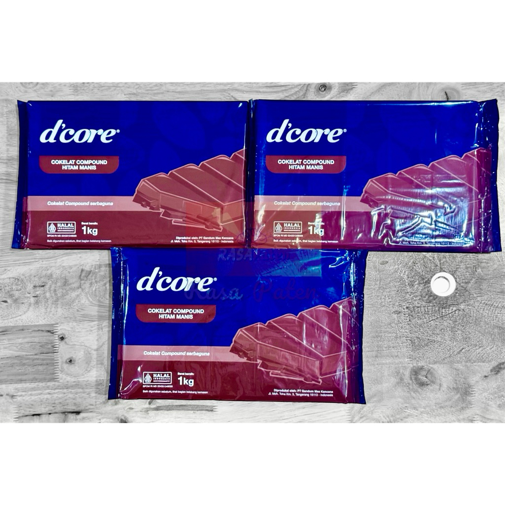 

COKLAT DCORE 1 kg Premium Harga Ekonomis Compound Dark Coklat D'Core Halal BPOM RI