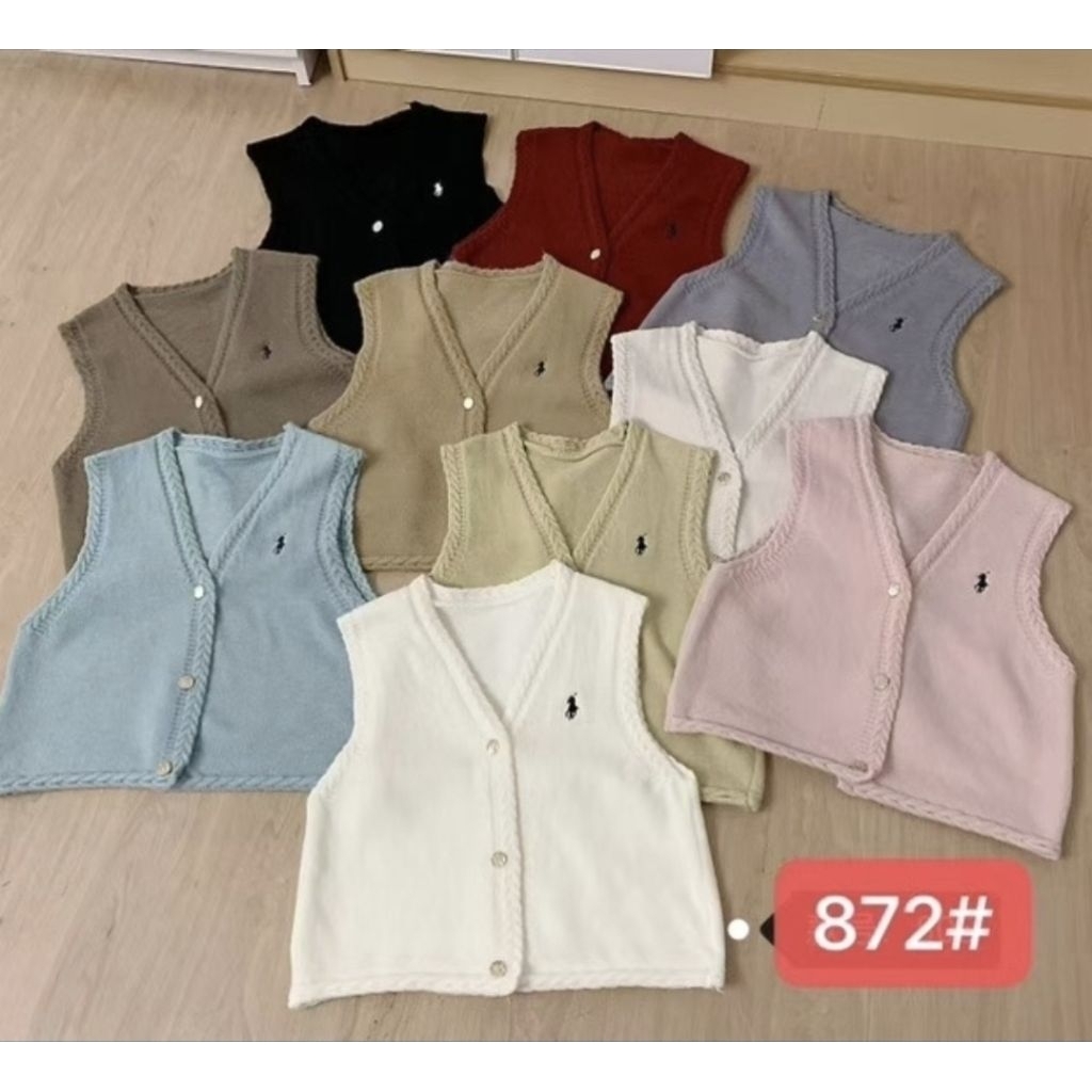 VEST KOREA YOUFIT/ves rompi rajut import/rompi wanita