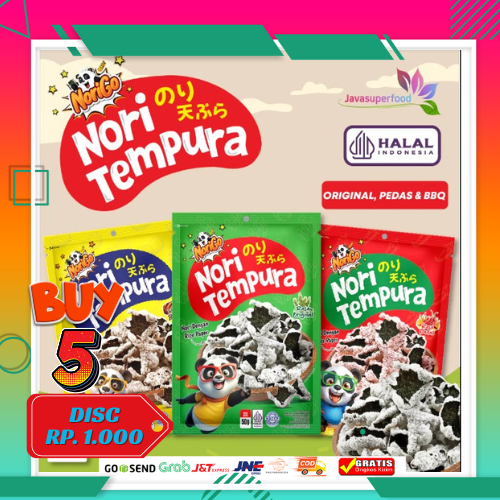 

CUCI GUDANG Nori Tempura 50gr - Snack Rumput Laut Baru dari Norigo - Food, Seaweed