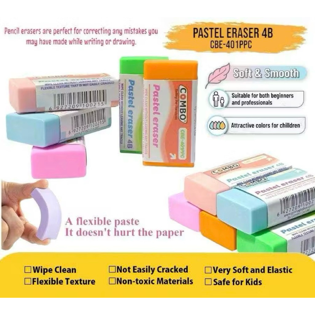 

Penghapus Pensil Warna Pastel 4B